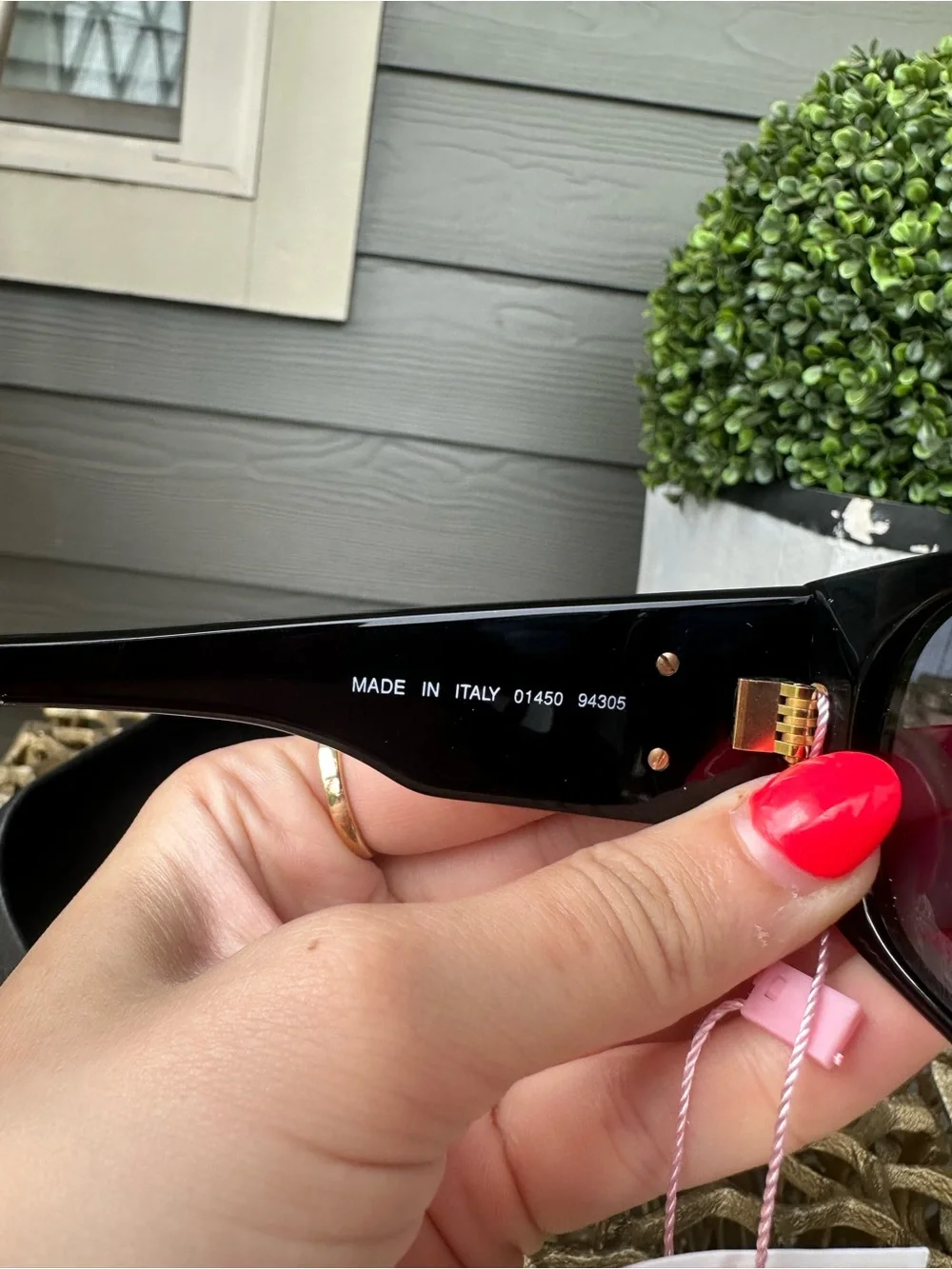 CHANEL Glossy Black Sunglasses